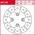 TRW Bremsscheibe Allround starr MST400 650 DS