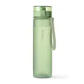 VINSUN Trinkflasche 1L hell grün - auslaufsicher, Kohlensäure geeignet, BPA frei, Tritan, Einhandbedienung - Leichte Wasser Flasche für Sport, Schule, Uni, Fahrrad
