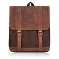 Herren-Reiserucksack groß vintage braun Paolo Peruzzi T-29-BR - Braun