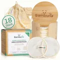 BAMBUNA 18 wiederverwendbare Premium Abschminkpads | waschbar inkl. Bambusbox