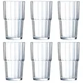 Arcoroc ARC 61698 Norvege Trinkglas, Wasserglas, Saftglas, 320ml, Glas, transparent, 6 Stück