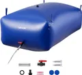 VEVOR Wasserspeicherblase, 1000 L PVC-Weichwasserbeutel, Wasserspeicherbehälter, auslaufsicherer & verschleißfester Wassertank für die Outdoor-Bewässerung von Wohnmobil, Camping, Notfall