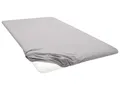 BIBERNA Premium Jersey-Elasthan Spannbettlaken für Topper (sturmgrau, 180 - 200 x 200 cm)