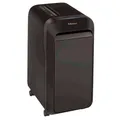 Aktenvernichter Fellowes® Microshred LX 221, Mikropartikelschnitt 2 x 12 mm, P-5, 30 l, 20 Blatt Schnittleistung, mit Rollen, schwarz 167913