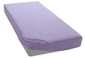 Spannbettlaken BELLANA "bellana Melone, 100% Baumwolle, Jersey, bügelfrei", lila (lavendel), L:200cm