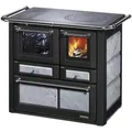 WESTMINSTER Holzherd "K 85F", grau, Naturstein, 6 kW, Dauerbrand geeignet