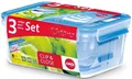 Emsa Frischhaltedosen-Set CLIP CLOSE 3D 3ERSET Kleingeräte 508566