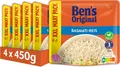 BEN'S ORIGINAL Express Reis XXL Maxi Packung Basmati 4 x 450g Schnelle Mahlzeit