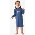 Schiesser Nachthemd Girls World Nacht-hemd schlafmode sleepwear blau 116 EU