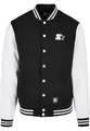 STARTER BLACK LABEL Herren Starter College Fleece Jacket Black/White, L