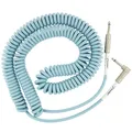 Coil Instrument Cable, Straight/Angle, 30ft, Fender Original Series, Daphne Blue