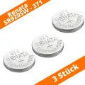 3 x Renata 371 SR69 SR920SW AG6 1,55 V Silberoxid Knopfzelle Uhrenbatterie
