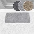 ANRO Schmutzfangteppich Matte Teppich Läufer Flurläufer Bodenbelag Schmutzfangläufer Sauberlaufmatte Meterware Dover Grau 40x80cm
