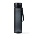 VINSUN Trinkflasche 1L schwarz - auslaufsicher, Kohlensäure geeignet, BPA frei, Tritan, Einhandbedienung - Leichte Wasser Flasche für Sport, Schule, Uni, Fahrrad