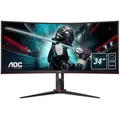 AOC CU34G2X Gaming Monitor - Curved, UWQHD, FreeSync, 144 Hz