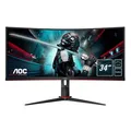 AOC CU34G2X Gaming Monitor - Curved, UWQHD, FreeSync, 144 Hz