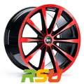 4x RH Alurad GT color polished - red 10x19" ET45 LK5 120 ML 74.1 Alufelgen 19...