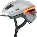 ABUS Fahrradhelm HYP-E - Helm mit Frontlicht, Rücklicht und Blinklicht - geeignet auch fürs Fahrradfahren auf E-Bike und S-Pedelec - für Jugendliche und Erwachsene - ilber, Größe S (51-55 cm)