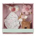 Little Dutch Geschenkset Baby 3-teilig (Schmusetuch, Greifling, Stofftier) ideal zur Geburt Reh rosa - Fairy Garden