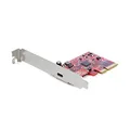 StarTech.com 1-Port USB-C PCIe Adapter - USB-C SuperSpeed 20 Gbit/s PCI Express 3.0 x4 Host Controller Karte - Win/Linux/macOS (PEXUSB321C)