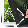 EASYmaxx Insect Protect Fliegengitter Fenster | zuschneidbares Moskitonetz | Insektenschutz Fenster bis 150 x 180 cm | Fliegennetz Magnet mit Pollenschutzgitter - leichte Montage ohne Bohren [Schwarz]