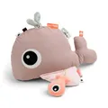 Done by Deer Boden Spiel-Spiegel Wally Rosa - Bauchlage Spielzeug mit Bunte Elemente - Baby Spiegel Spielzeug Wal - Baby Spielzeug 0-6 Monate