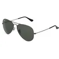 Ray-Ban RB 3025 AVIATOR LARGE METAL Unisex-Sonnenbrille Vollrand Pilot Metall-Gestell, grau