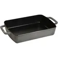Staub Specialities Ofenform 30 x 20 cm, rechteckig, Graphit-Grau, Gusseisen