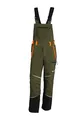 KOX Schnittschutz Latzhose Mistral 3.0 Grün/Orange Größe 48 | Typ A | KWF-Standard