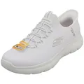 Skechers Herren Summits High Range Slip-On, White Mesh/Trim, 43 EU