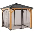 Netz für Sunjoy Zedernholz Gazebo 273cm x 273cm - Grün