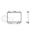 AVA QUALITY COOLING Wasserkühler Kühlrippen gelötet für Mitsubishi Pajero IV