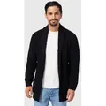 Indicode Strickjacke Herren Anaheim Herrenstrickjacke mit 2 aufgesetzten Taschen schwarz XXXL (60/62)