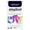 simplicol Textilfarbe expert Marine-Blau 150 g | Perfektes Färbemittel für Textilien | Stofffarben waschfest für Baumwolle, Wolle & Seide | Farbpulver ideal für Batikfarben, Tie-Dye & Upcycling
