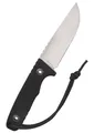 SCHNITZEL TRI - Outdoormesser mit Kydex-Scheide und Dangler-Tragesystem - Bushcraft Jagdmesser Outdoor Messer Freizeitmesser Erwachsene (Schwarz)