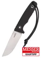SCHNITZEL TRI, Outdoormesser m Kydex-Scheide & Dangler Tragesystem schwarz