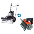 Limpar 72 Kehrmaschine mit Winterbürsten und Schneeschild hochwertige Kehrmaschine mit Honda GCV 170 Motor