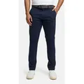 Indicode Chinohose Herren Eary Chino Hose Herrenhose aus elastischer Baumwoll-Qualität, inkl. Gürtel blau 31/34