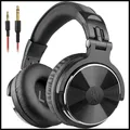 Over Ear Kopfhörer 50mm Treiber, Bassklang, Schwarz, für DJ und Studio, 6.35
