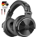 OneOdio Pro-10 Schwarz DJ Kopfhörer mit Kabel, 50mm Treiber, Abnehmbar