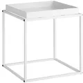 Beistelltisch Cambridge 40x40x44cm Beistelltisch Tabletttisch weiß B-Ware