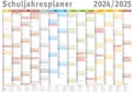 empireposter Schuljahresplaner 2024/2025 Wandplaner Kalender - Giant XXL Poster - Grösse 140x100 cm