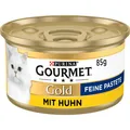Katzenfutter Nassfutter Huhn 12x85g Gourmet Gold Feine Pastete 85g Packung