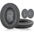 INF Ohrpolster für Bose QC 35 I/II, QC 25, QC 15, QC 2 Kopfhörer Dunkelgrau - Dunkelgrau
