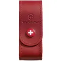 Victorinox, Gürteletui Leder, rot, Accessoires für Taschenmesser, Outdoor, Multifunktion