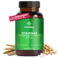 Vitabay Vitamin K2 MK-7 200 µg – 120 vegane Tabletten – Für Knochen & Blutgerinnung – Hochdosiert Vegan MK7 All-Trans Mikroverkapselt – Laborgeprüft in Deutschland – Vorrat für 4 Monate