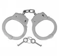 MFH Polizei-Kostüm MFH Handschellen Deluxe aus Stahl mit 2 Schlüsseln.