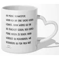 22Feels Tasse Schwester Geschenk Geburtstag Weihnachten Geschwister Mädchen Frauen, Keramik, Made In Germany, Spülmaschinenfest, Herzhenkel weiß