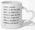 Schwester Geschenk Geburtstag Weihnachten Geschwister Mädchen Tasse Frauen
