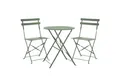 SVITA Balkonset BERLIN, (Set, 3-tlg., Bistro-Set), Tisch mit 2 Stühlen, Klappbar, Pflegeleicht, Witterungsbeständig